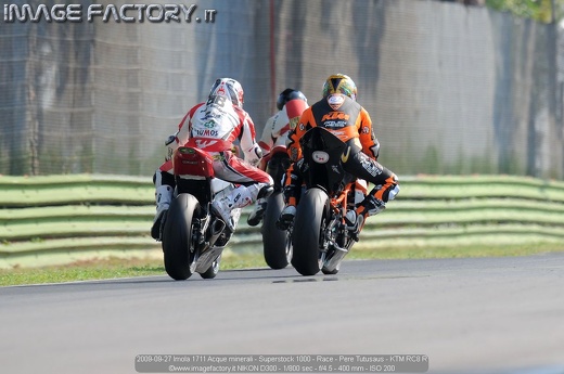 2009-09-27 Imola 1711 Acque minerali - Superstock 1000 - Race - Pere Tutusaus - KTM RC8 R